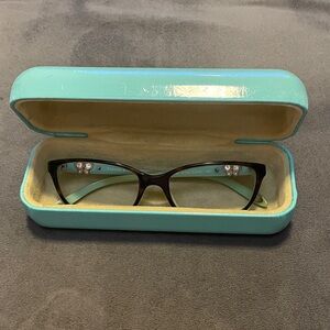 Tiffany & Co. Black Glasses with Turquoise Case